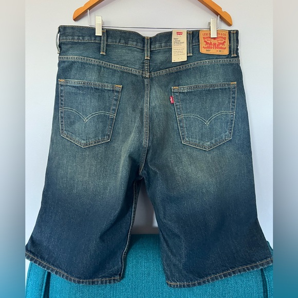 NWT Men's faded Denim Shorts - Picture 2 of 6